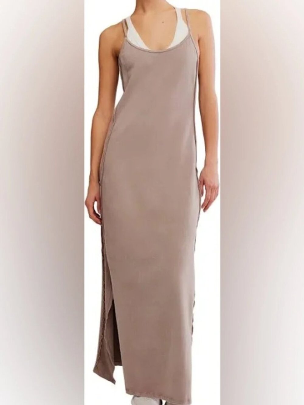 Free People Movement Hot Shot Surf Dress XS tan Hickory sold out color